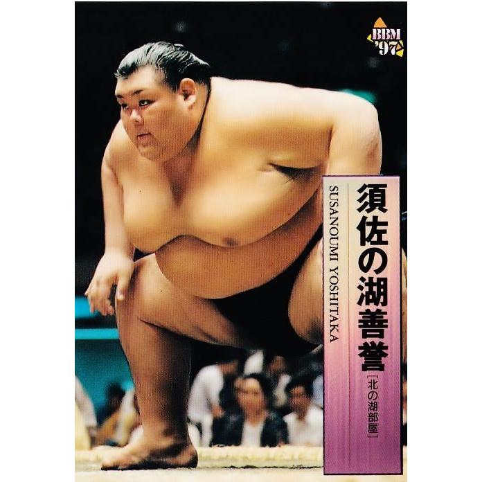 61 【須佐の湖 善誉】BBM 1997 大相撲カード レギュラー : スポーツ