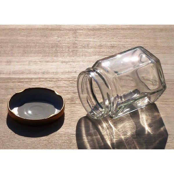 ジャム瓶 ジャム100六角 80本入 : ジャム瓶のちゅうくう - 通販