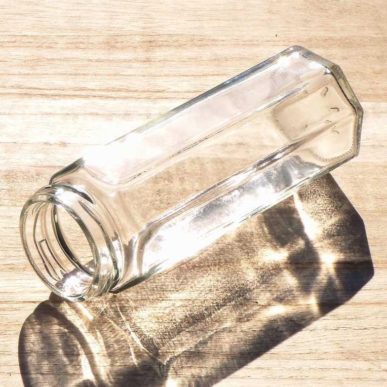 手作りジャムなど販売用に適、6角ガラス瓶 168本 ジャム瓶 スリム145八角 35本入 : ジャム瓶のちゅうくう - 通販