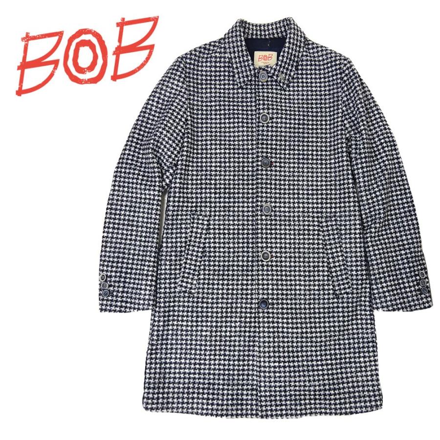 Bob Company ボブカンパニー ステンカラーコート メンズ Colin158 ボンディング ストレッチ 千鳥格子 Oceans掲載ブランド blk Jam Collection 通販 Yahoo ショッピング