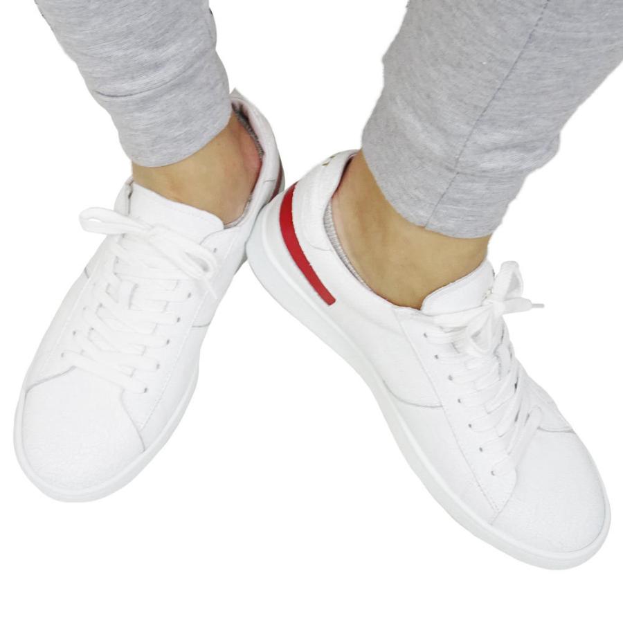 Rov ローブ レザースニーカー メンズ Basic Cut Crack ホワイト ローブ 国内正規品 イタリア製 whtred Jam Collection 通販 Yahoo ショッピング