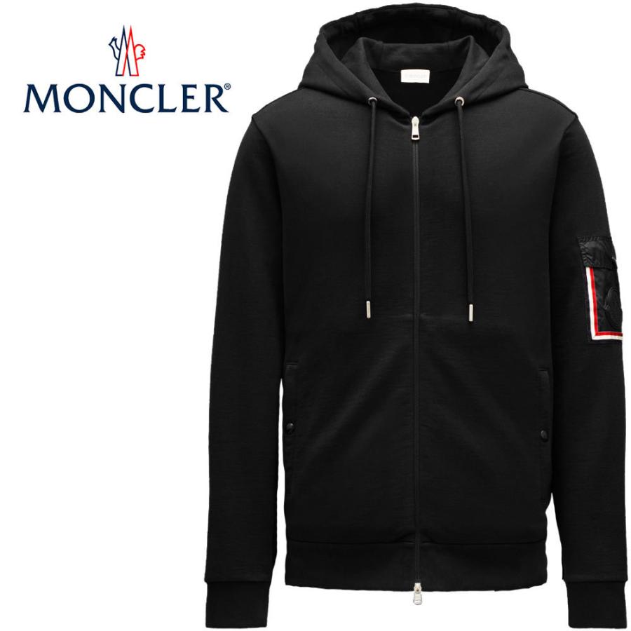 MONCLER モンクレール ジップアップカーディガン メンズ 8G00020809KR ブラック スウェット パーカー