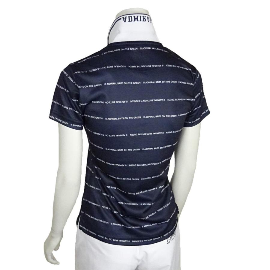 Admiral Golf アドミラル ゴルフ メッセージボーダーポロシャツ レディース Adla0 ネイビー ゴルフウェア 半袖 吸水速乾 ストレッチ Uvカット Adla0nvy Jam Collection 通販 Yahoo ショッピング