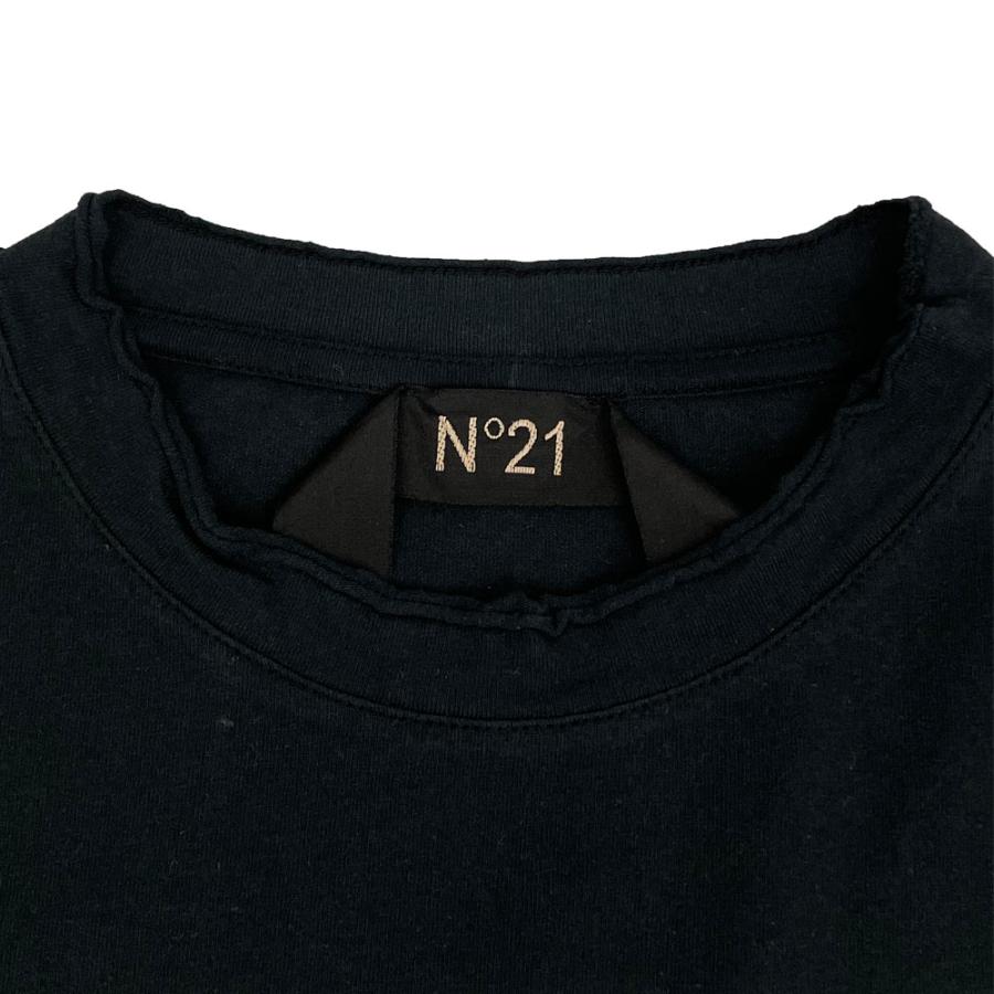 N°21 ヌメロヴェントゥーノ スローガンプリント コットン Tシャツ