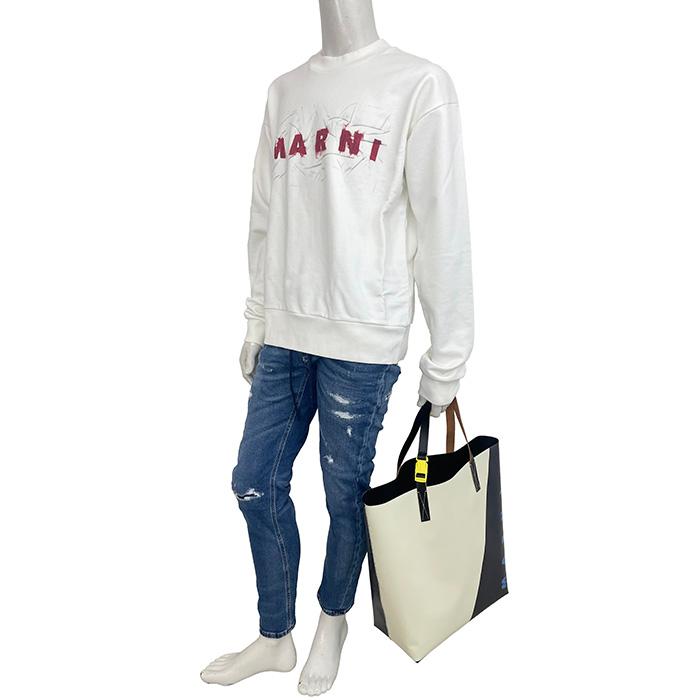 MARNI 黒 ベージュ トートバッグ MARNI トートバッグ 黒/ベージュ