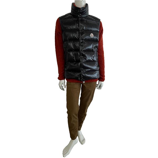 【正規品】【美品】MONCLER ブラック TIBダウンベスト ☆モンクレール TIBB 2024年 ダウンベスト ブラック 3 未使用