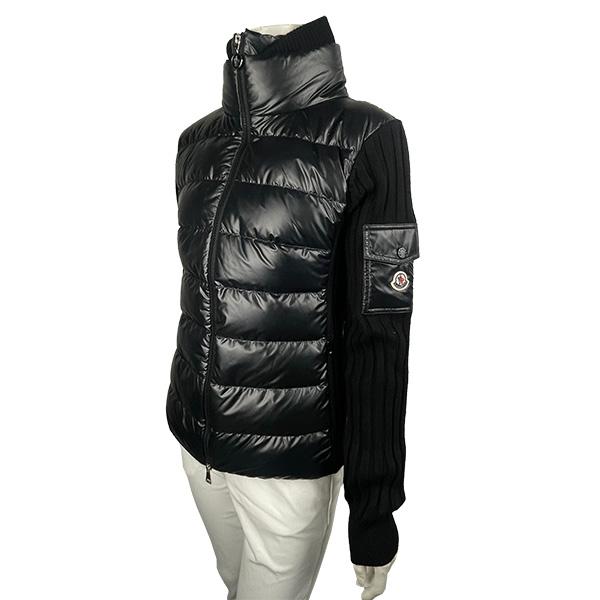 MONCLER モンクレール ライト ダウン ジャケット レディース 9B00024M1131 BLK S M L CARDIGANTRICOT ニットダウン カーディガン ブルゾン 並行輸入品｜jamcollection｜03