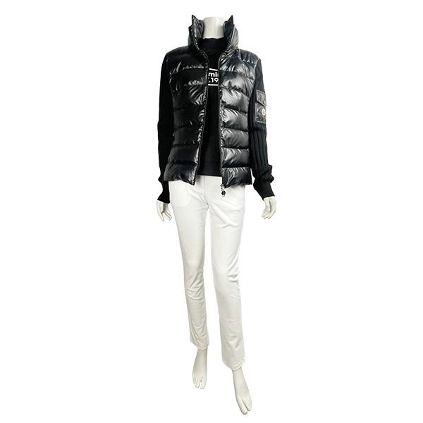 MONCLER モンクレール ライト ダウン ジャケット レディース 9B00024M1131 BLK S M L CARDIGANTRICOT ニットダウン カーディガン ブルゾン 並行輸入品｜jamcollection｜05