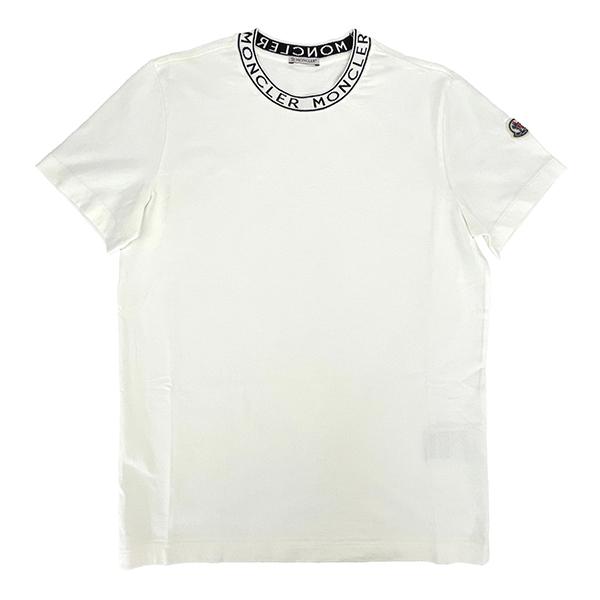 MONCLER モンクレール 半袖 Tシャツ メンズ 8C000248390T WHT BLK S M L XL ホワイト ブラック ショートスリーブ クルーネック レギュラーフィット 並行輸入品｜jamcollection｜11