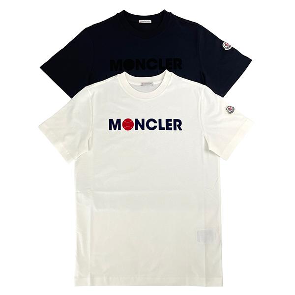 MONCLER モンクレール 半袖 Tシャツ メンズ 8C00008829HP WHT BLK S M L XL ホワイト ブラック ショートスリーブ クルーネック レギュラーフィット 並行輸入品｜jamcollection｜16