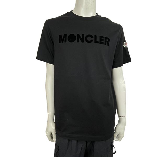 MONCLER モンクレール 半袖 Tシャツ メンズ 8C00008829HP WHT BLK S M L XL ホワイト ブラック ショートスリーブ クルーネック レギュラーフィット 並行輸入品｜jamcollection｜07