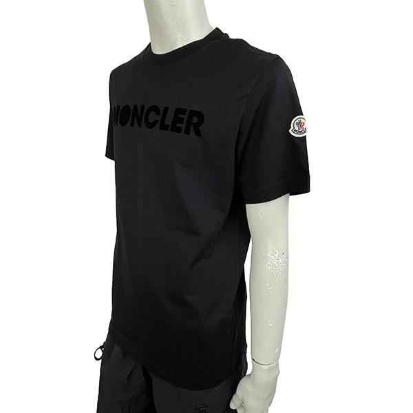 MONCLER モンクレール 半袖 Tシャツ メンズ 8C00008829HP WHT BLK S M L XL ホワイト ブラック ショートスリーブ クルーネック レギュラーフィット 並行輸入品｜jamcollection｜08