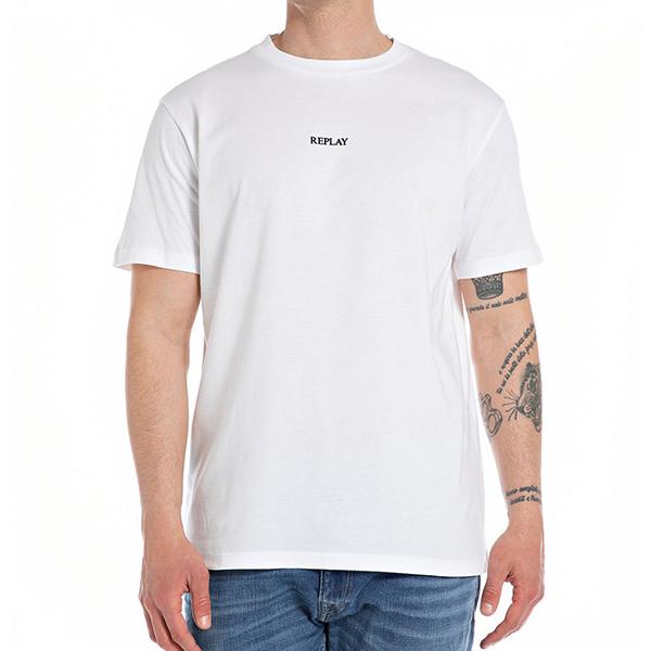 REPLAY リプレイ 半袖 Tシャツ メンズ M6795.2660 WHT NVY S M L XL ショートスリーブ クルーネック レギュラーフィット メール便対応｜jamcollection｜02