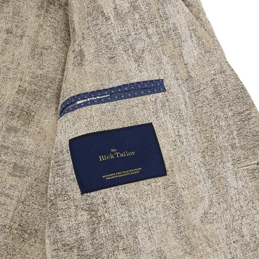 美品✨ ミスターリックテーラー テーラードジャケット リネン 50サイズ Mr. Rick Tailor ミスターリックテイラー シングルジャケット