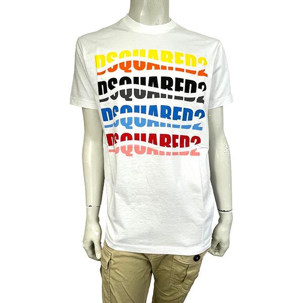 DSQUARED2 ディースクエアード カラー ウェーブ クール Tシャツ