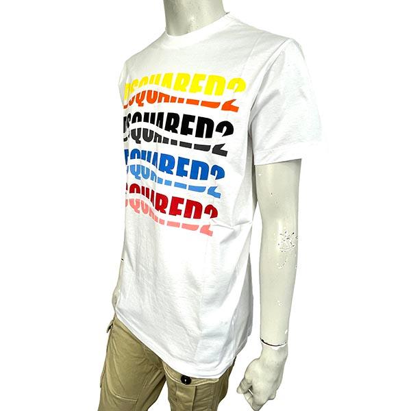 DSQUARED2 ディースクエアード カラー ウェーブ クール Tシャツ