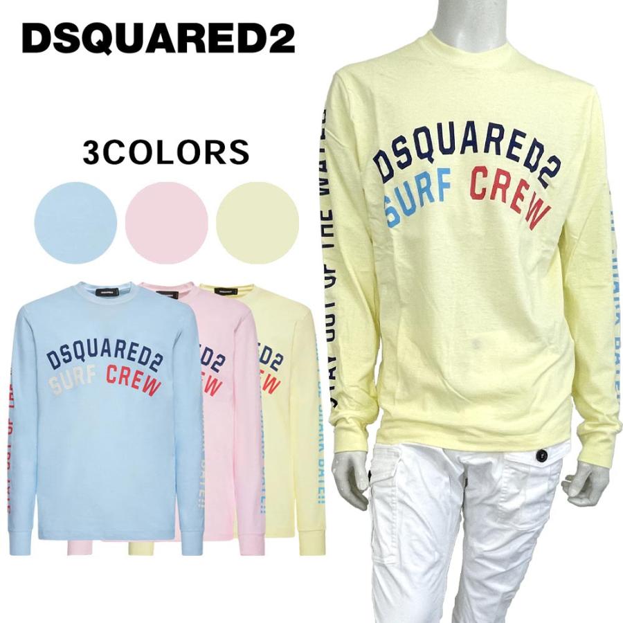 DSQUARED2 ディースクエアード ロングスリーブ サーフ クルー Tシャツ