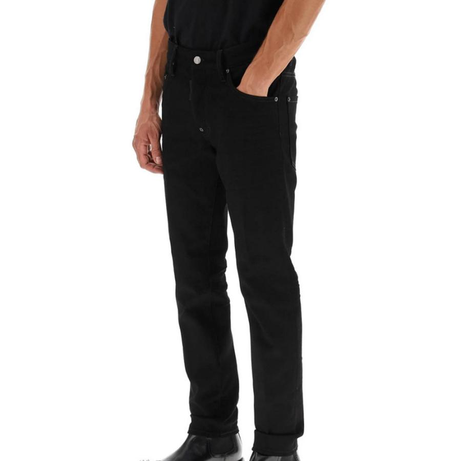 DSQUARED2 ディースクエアード ブラックブル スケーター ジーンズ メンズ S74LB1199 BLACK BULL SKATER JEAN  ブラック デニム パンツ イタリア製 並行輸入品