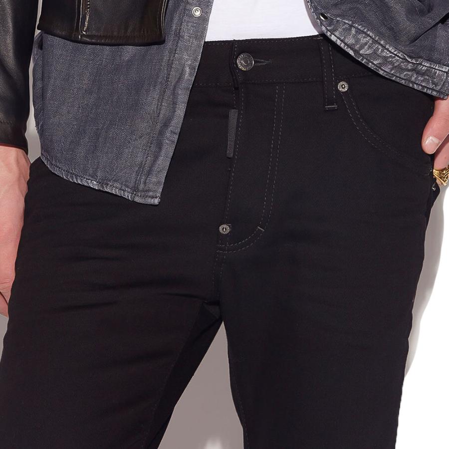 DSQUARED2 ディースクエアード ブラックブル スケーター ジーンズ メンズ S74LB1199 BLACK BULL SKATER JEAN  ブラック デニム パンツ イタリア製 並行輸入品