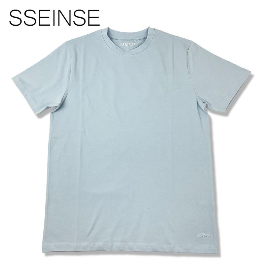 SSEINSE センス クルーネック Tシャツ TE2100SS ライトブルー ショートスリーブ 半袖 無地 メンズ｜jamcollection