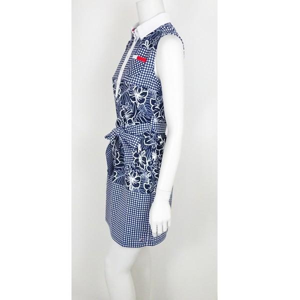 Tommy Hilfiger Golf トミーヒルフィガー ゴルフ ノースリーブワンピース レディース Thla853 ネイビー ハイビスカス フラワー ウエストリボン ゴルフウェア Thla853nvy Jam Collection 通販 Yahoo ショッピング