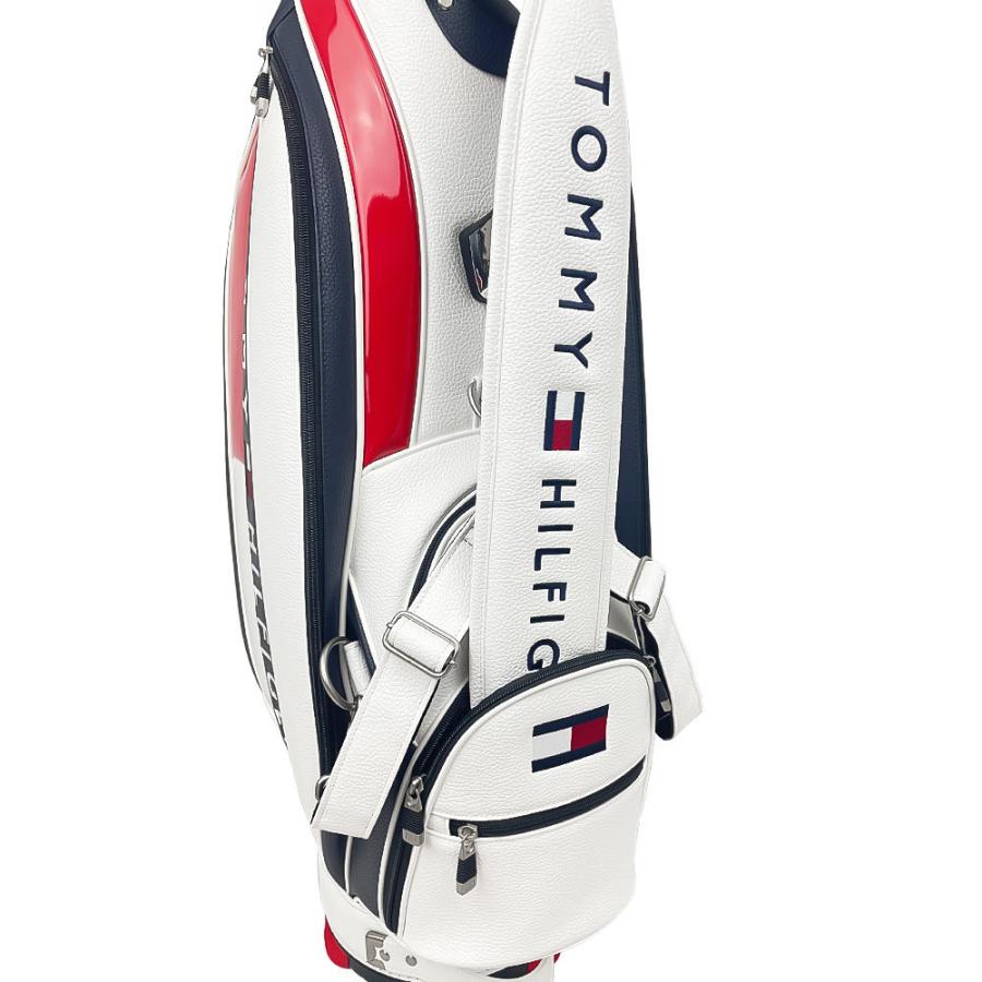 美品トミーヒルフィガーゴルフ/THE FACEキャディバッグ/THMG7SC1 TOMMY HILFIGER GOLF トミー ヒルフィガー ゴルフ THE FACE