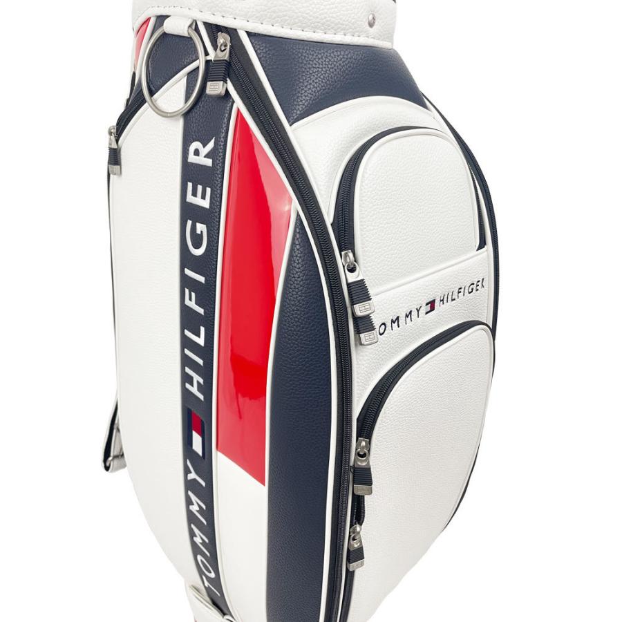 美品トミーヒルフィガーゴルフ/THE FACEキャディバッグ/THMG7SC1 TOMMY HILFIGER GOLF トミー ヒルフィガー ゴルフ THE FACE