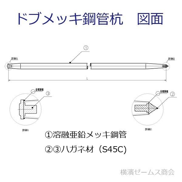 Saleアイテム ドブメッキの鉄製クイ 杭 1300ｍｍタイプ6本セット 48 6単管パイプ使用 スチールとハガネ製 鋼製杭 垣根仕立 21年春夏再販 Arnabmobility Com