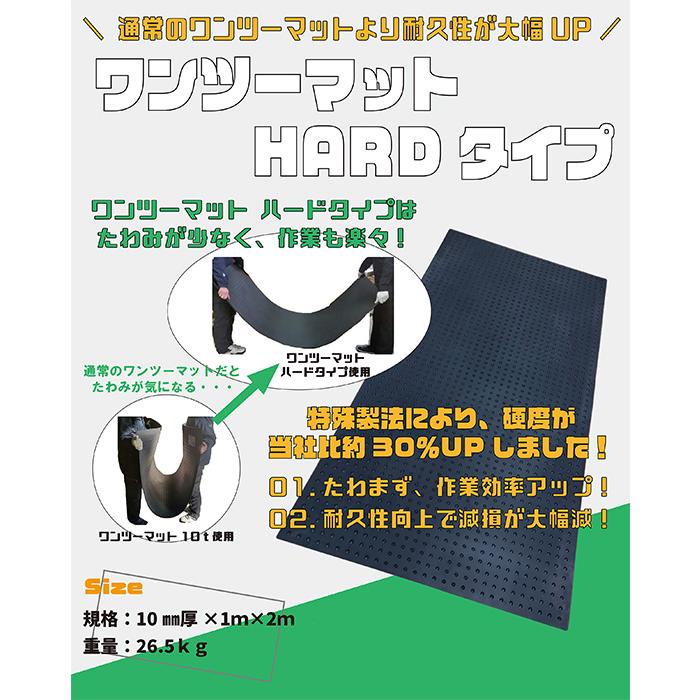 アラオ ワンツーマット ハード 厚さ10mm 1m×2m 1枚 AR-1606 歩行・養生 