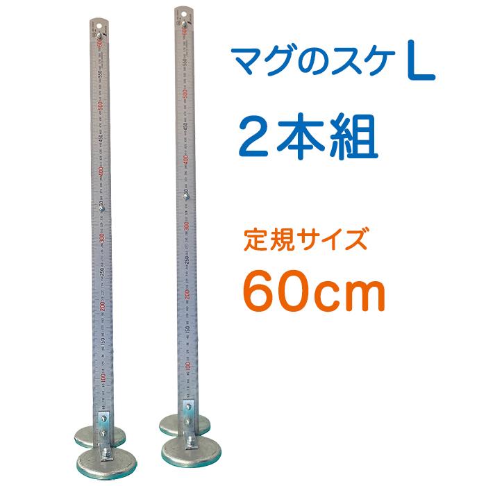 マグのスケ L 　２本セット　AR-4199-1　台座:63Ф 定規:60cm JIS規格品鉄骨などのレベルを計るマグネット付きのスケール   ARAO アラオ｜james｜02