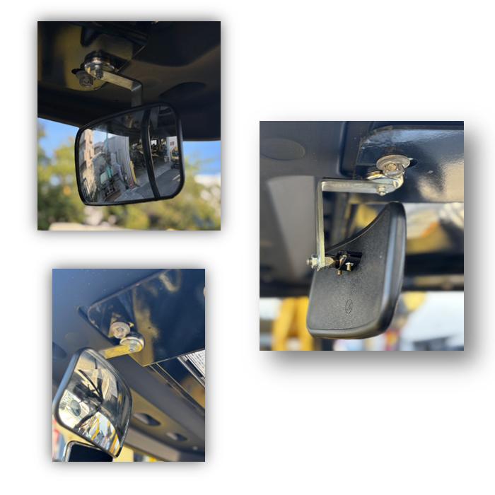 アラオ 重機安全ミラー マグネット式 重機に後付可能な補助ミラー AR