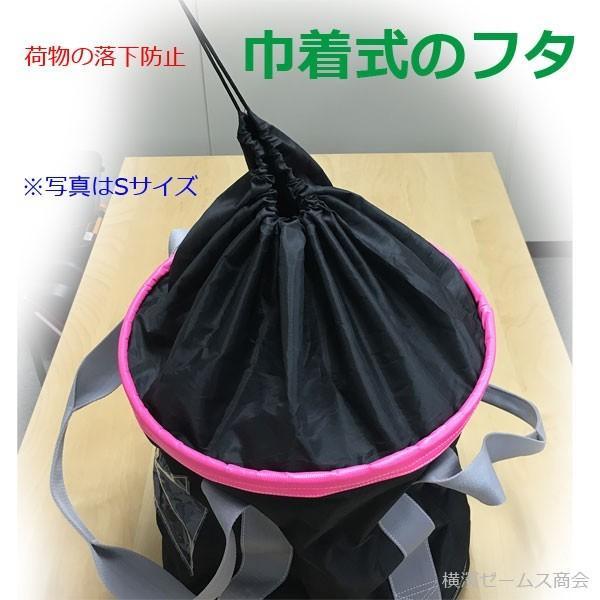 荷揚げバケツΦ600×H600（巾着フタあり）3個セット  アラオ(AR-4167)  N-BAG,電工バケツ,トン袋,フレコン,荷上げ,荷下げ,吊り上げ,リフトバッグ｜james｜06