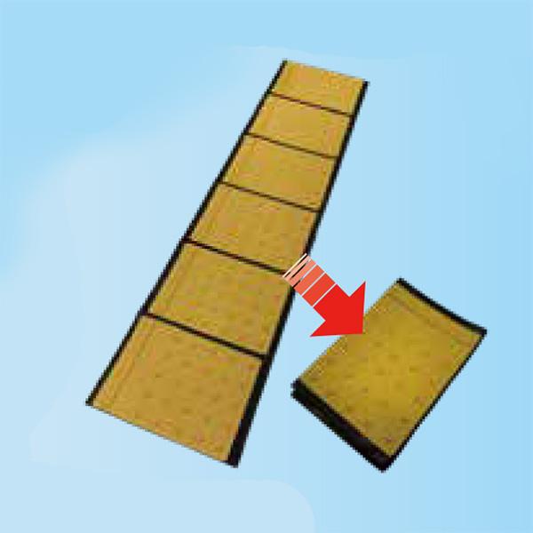 点字マット（折畳み式）500×1880 ホームタイプ 縁端 1枚 点字