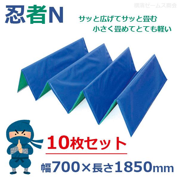 忍者N 700×1850mm 10枚セット 厚さ：5mm リバーシブル：ブルー