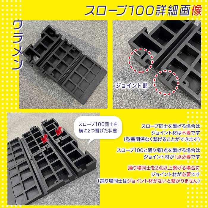 連結式大型マルチスロープ スロープ100 L570×W300×H100mm 約6.0kg