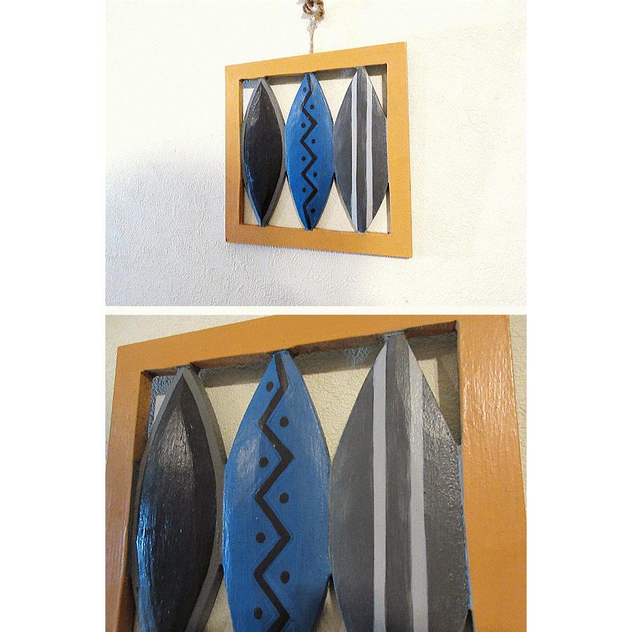 Made in Hawaii】【希少】サーフアート 木製レリーフ 壁掛け