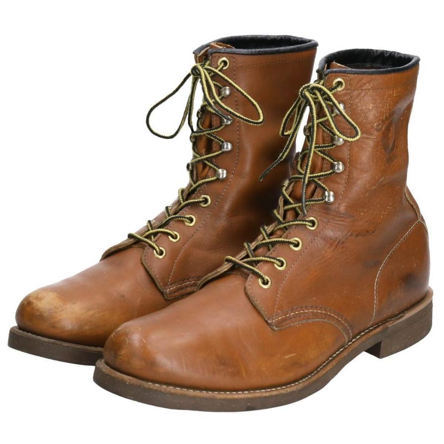 70年代 チペワ CHIPPEWA プリント黒タグ ワークブーツ USA製 10.5D 