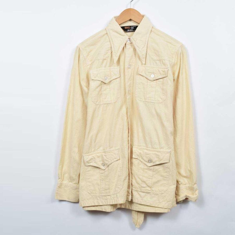 70年代 Bomull 長袖 サファリシャツ 39 40 メンズs Eaa Eaa 古着屋jam 通販 Yahoo ショッピング