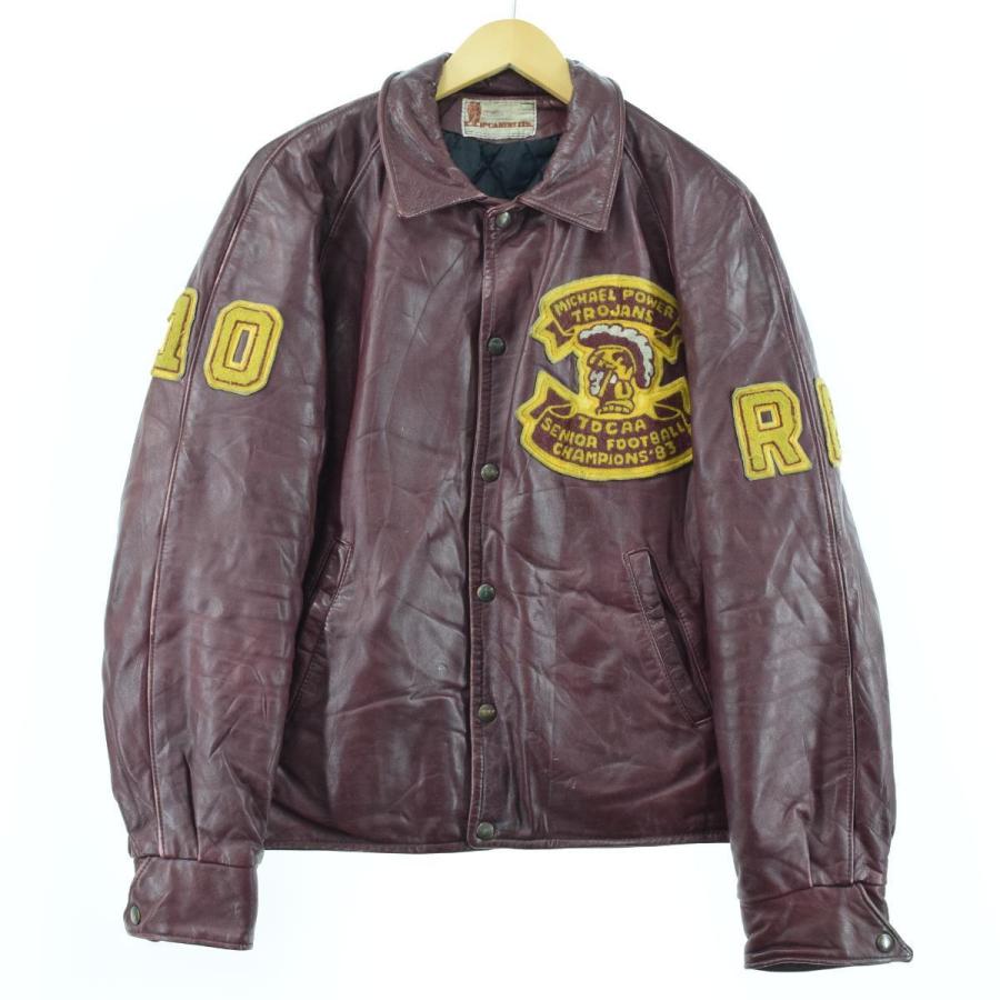 専門店では オールレザースタジャン メンズl ヴィンテージ オールレザースタジャン メンズl ヴィンテージ Eaa ジャケット