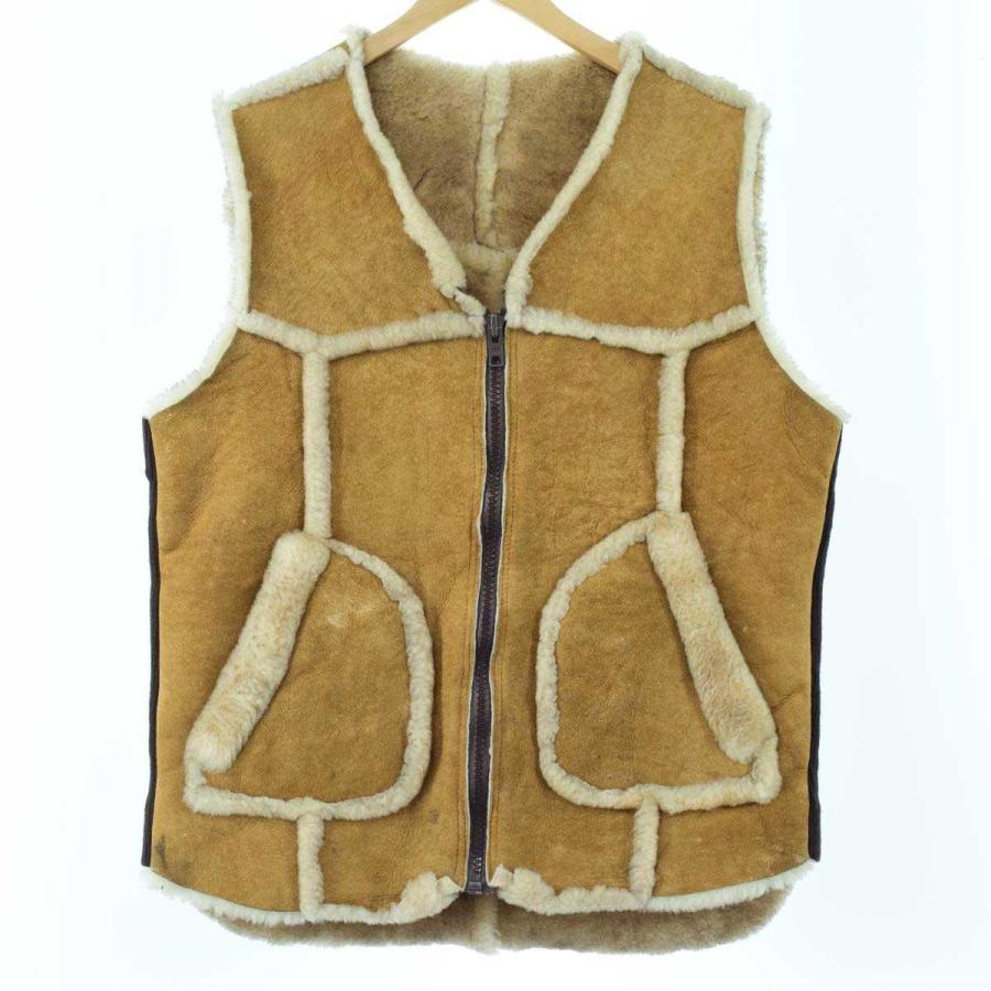 Eglis ムートンベスト メンズxl Eaa Eaa 古着屋jam 通販 Yahoo ショッピング