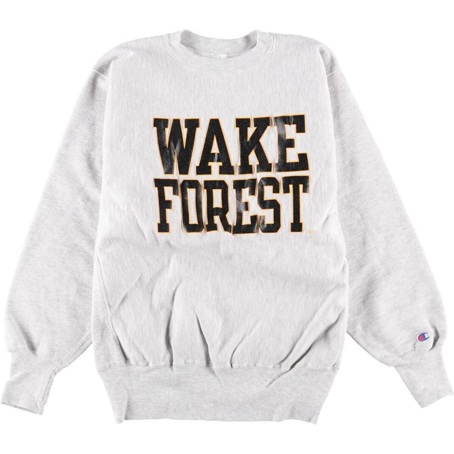 90年代 チャンピオン Champion リバースウィーブ 刺繍タグ Wake Forest ウェイクフォレスト大学 カレッジスウェットシャツ 中古 0912 Eaa Eaa 古着屋jam 通販 Yahoo ショッピング