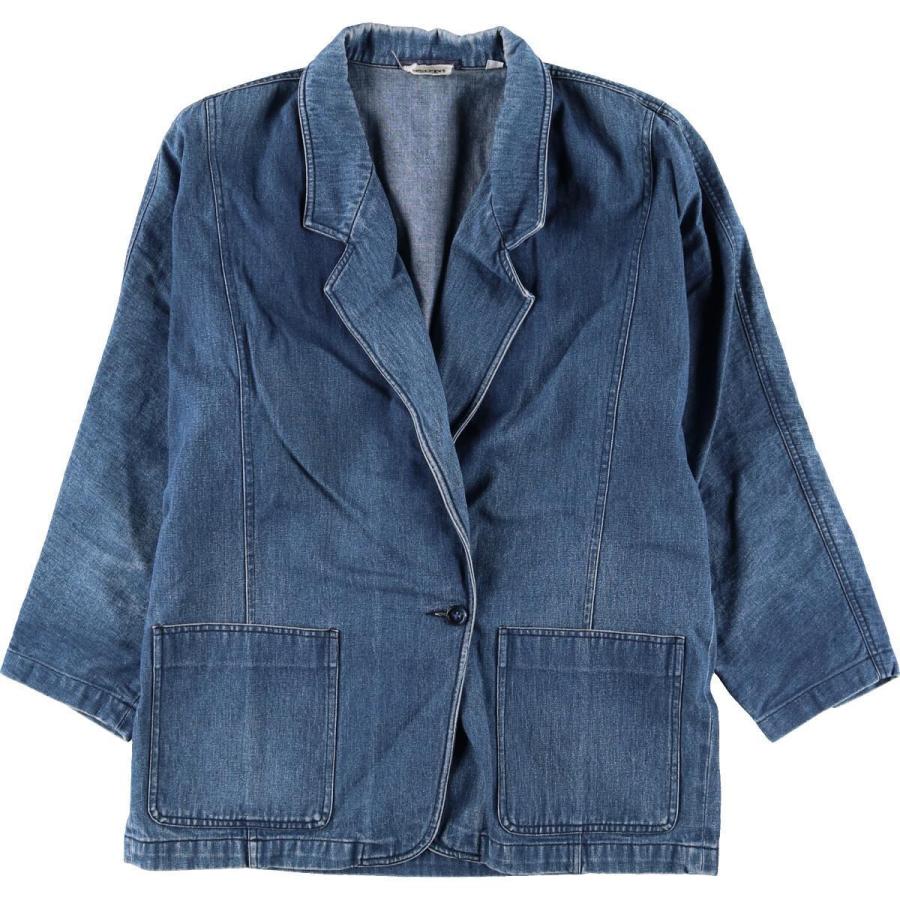 Ports デニムテーラードジャケット レディースxl Eaa Eaa 古着屋jam 通販 Yahoo ショッピング