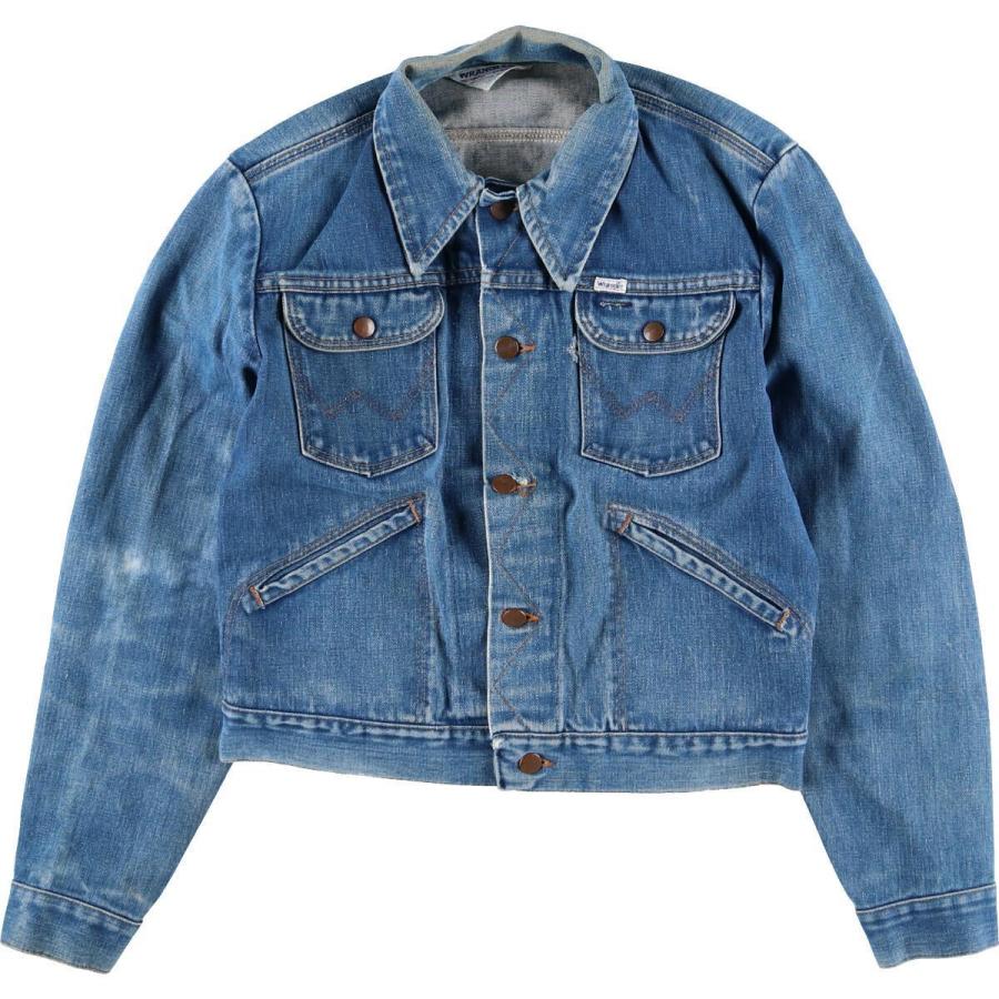 80年代 ラングラー Wrangler 白三角タグ バックハンドペイント デニムジャケット Gジャン メンズs ヴィンテージ Eaa Eaa 古着屋jam 通販 Yahoo ショッピング