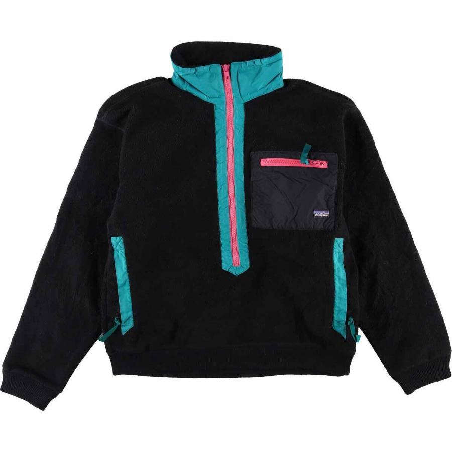 新品 80年代 パタゴニア Patagonia 三角タグ ナイロン切替 ハーフジップ フリースプルオーバー Usa製 10 レディースm ヴィンテージ Eaa 手数料安い Lewisfamilyinsurance Com