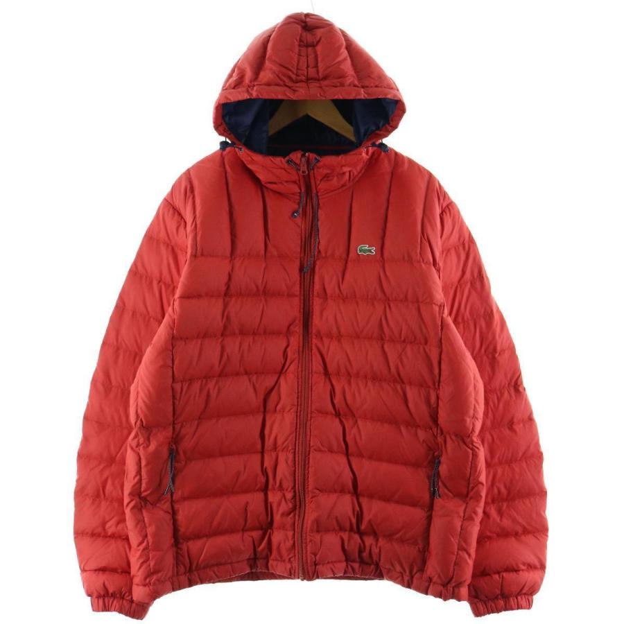 ラコステ Lacoste フード付き ダウンジャケット 58 メンズl Eaa Eaa 古着屋jam 通販 Yahoo ショッピング