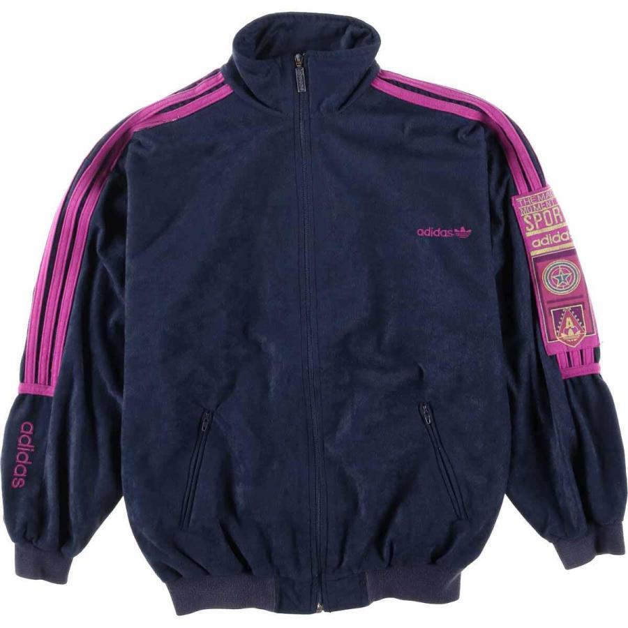 80 90年代 アディダス Adidas ベロアジャージ トラックジャケット レディースxs ヴィンテージ Eaa Eaa 古着屋jam 通販 Yahoo ショッピング