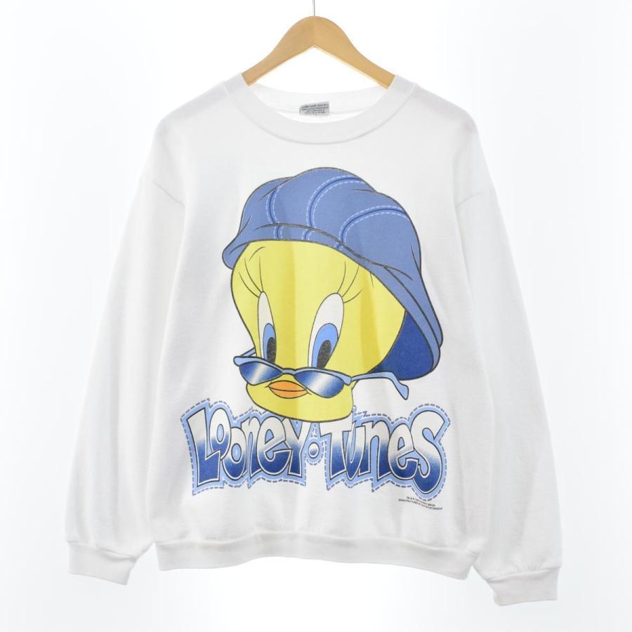 90年代 Looney Tunes Tweety トゥイーティー キャラクタースウェットシャツ トレーナー レディースl ヴィンテージ Eaa Eaa 古着屋jam 通販 Yahoo ショッピング