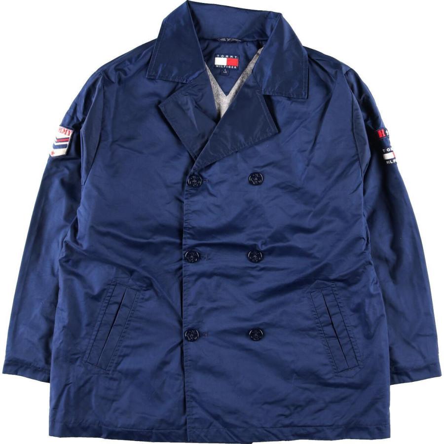 超特価激安 90年代 トミーヒルフィガー Tommy Hilfiger 袖ロゴ ナイロン ピーコート Pコート メンズl ヴィンテージ Eaa Seal限定商品 Nourishafastfood Com
