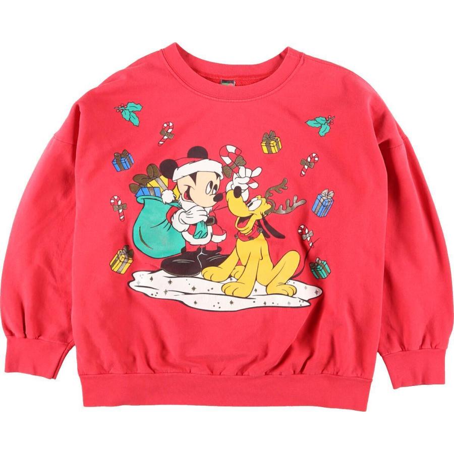 Mickey Unlimited ミッキーマウス プルート キャラクタースウェットシャツ トレーナー レディースxl Eaa Eaa 古着屋jam 通販 Yahoo ショッピング