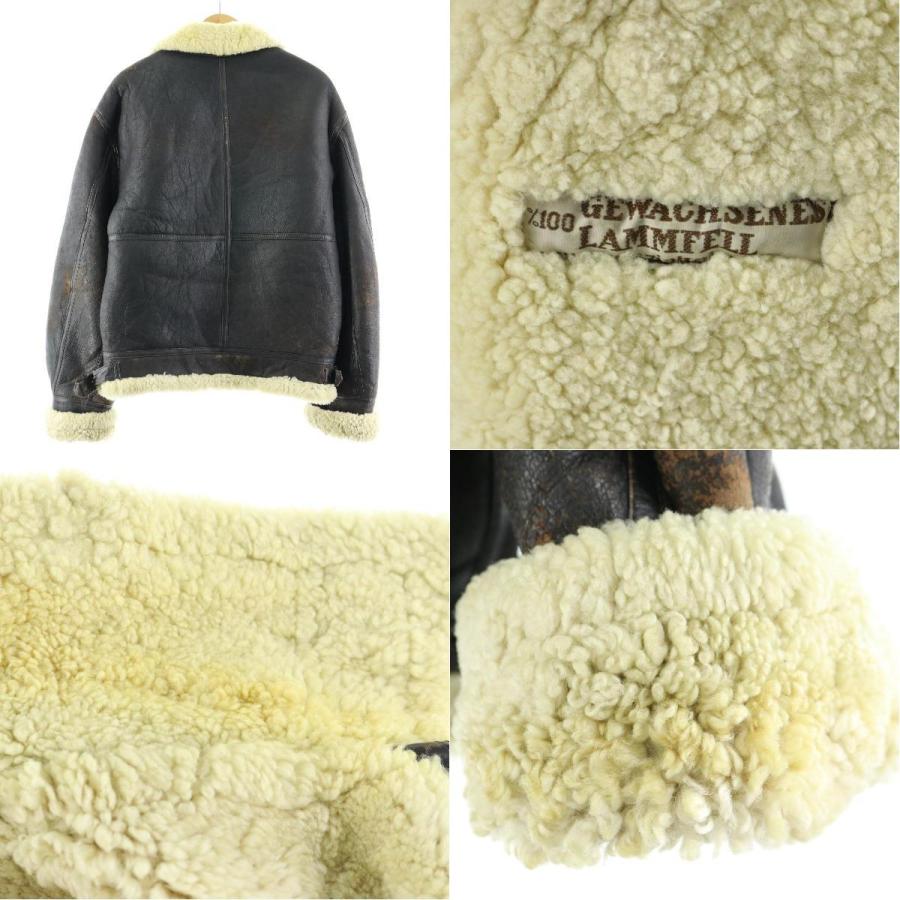 B 3タイプ シープスキン ムートンフライトジャケット メンズm Eaa Eaa 古着屋jam 通販 Yahoo ショッピング